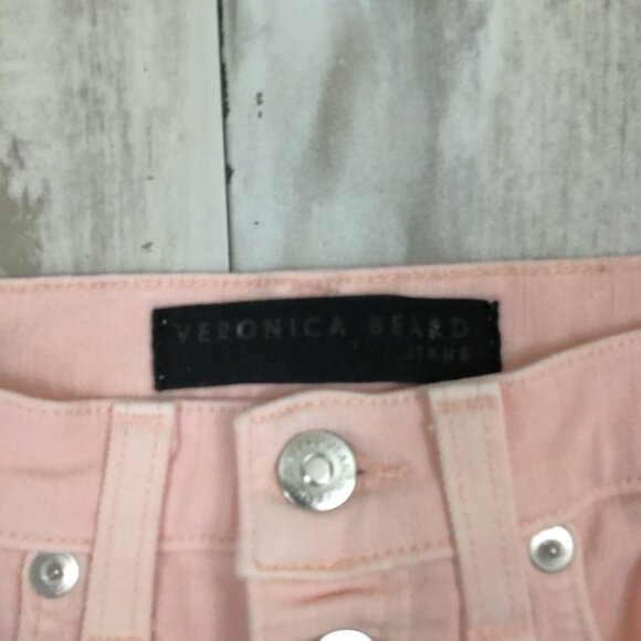 Veronica Beard Debbie Millennial Pink 10" Skinny Jeans 25 - Picture 7 of 11
